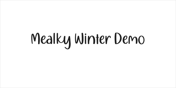 Mealky Winter Demo Logo
