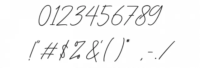 Mealtone Font OTHER CHARS