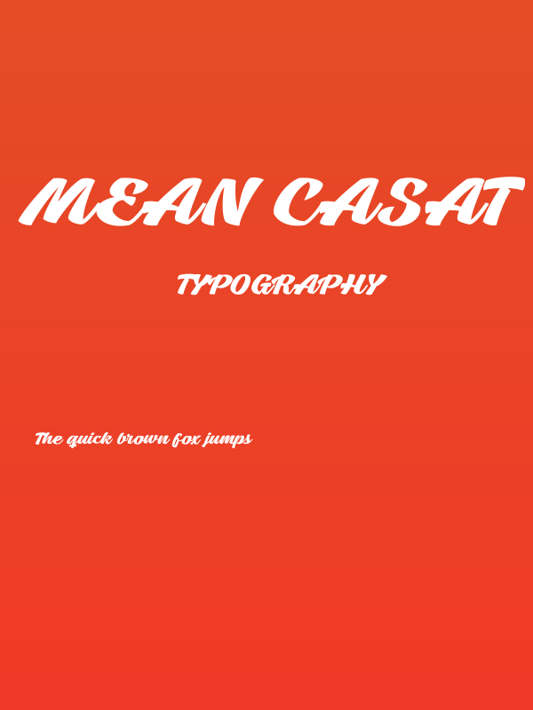 Mean Casat Bold PERSONAL USE Poster
