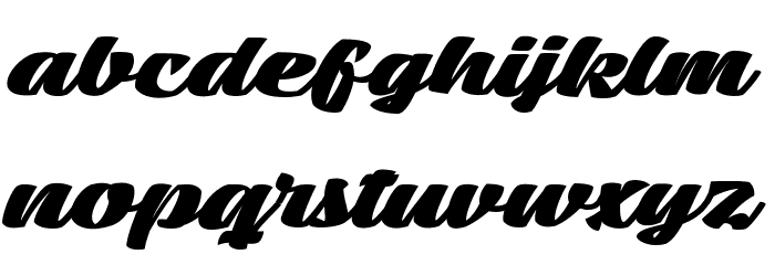 Mean Casat Fat PERSONAL USE Font LOWERCASE