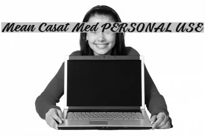 Mean Casat Med PERSONAL USE Font examples