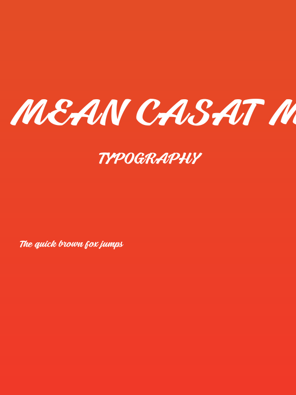 Mean Casat Med PERSONAL USE Poster