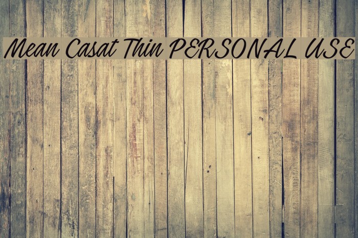 Mean Casat Thin PERSONAL USE Example 3