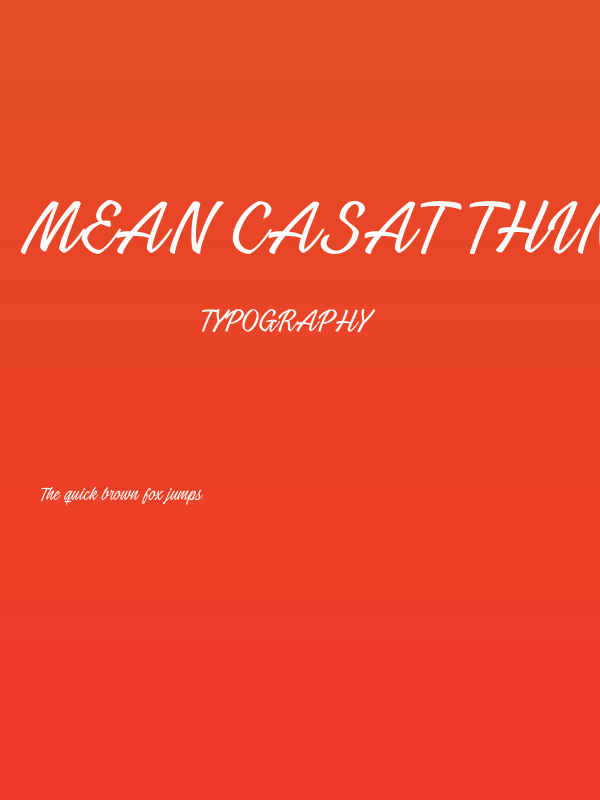 Mean Casat Thin PERSONAL USE Poster