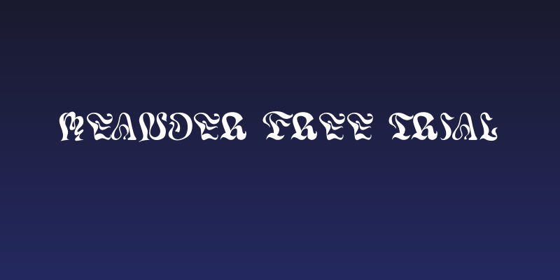 Meander Free Trial Social Header