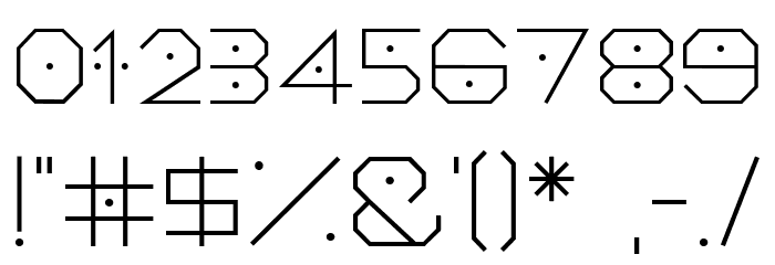 Meanderlux Regular Font OTHER CHARS