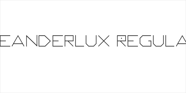 Meanderlux Regular Logo