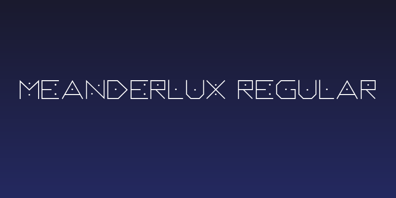 Meanderlux Regular Social Header