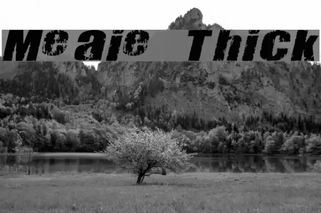 Meanies Thick Font examples