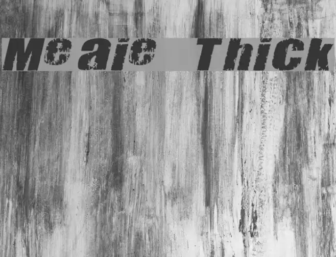 Meanies Thick Font examples