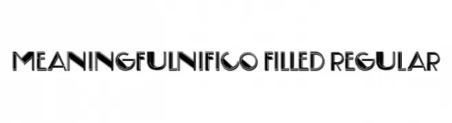 Meaningfulnifico Filled Regular  免费字体下载