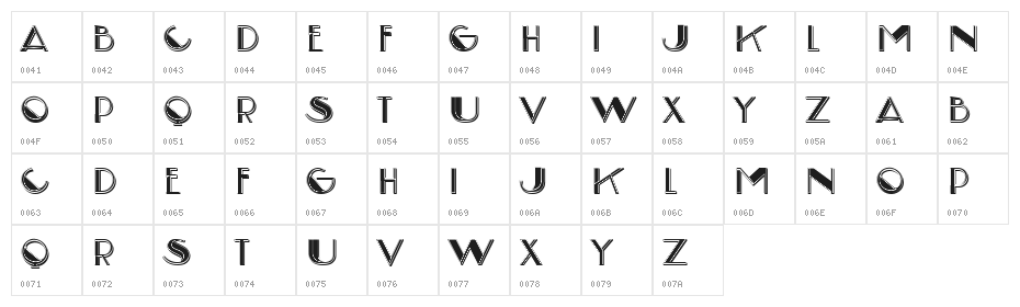Meaningfulnifico Filled Regular Character Map