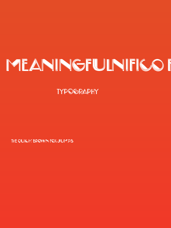 Meaningfulnifico Filled Regular Poster