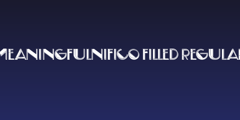 Meaningfulnifico Filled Regular Social Header