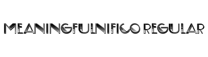 Meaningfulnifico Regular  font caratteri gratis