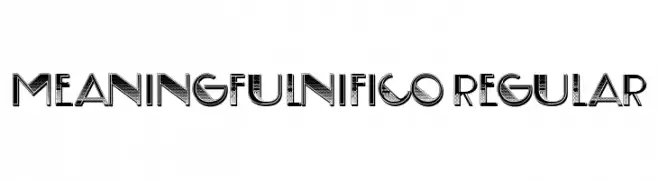Meaningfulnifico Regular  免费字体下载