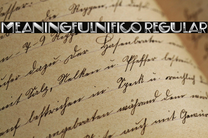 Meaningfulnifico Regular Example 3