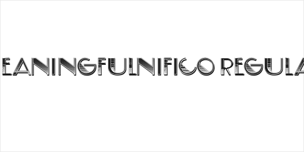 Meaningfulnifico Regular Logo