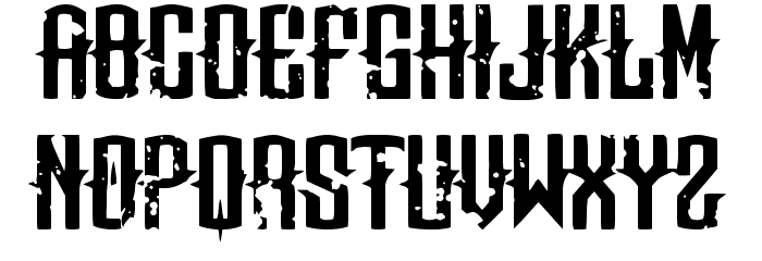 Means of malicE Font LOWERCASE