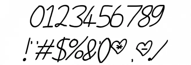 Meant To Be Italic Font OTHER CHARS