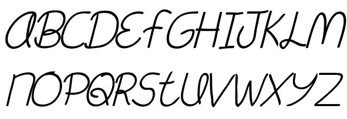 Meant To Be Italic Font LOWERCASE