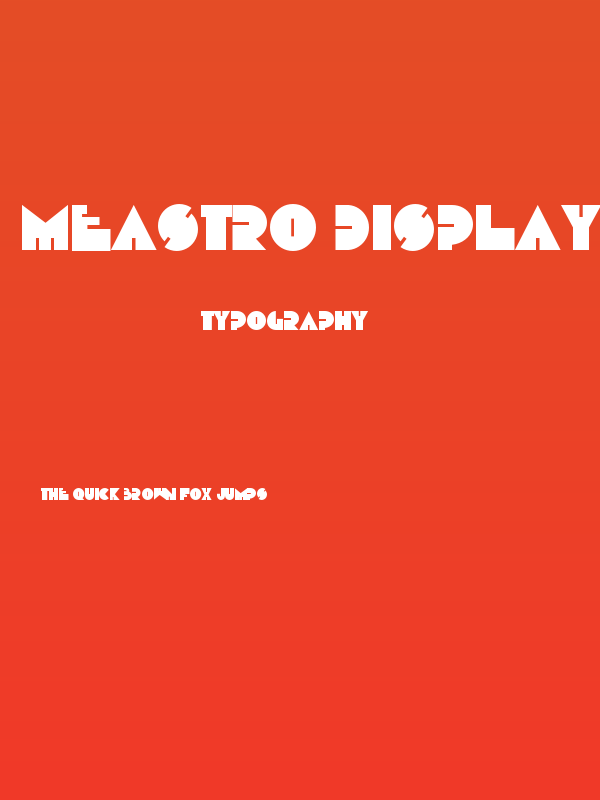 Meastro Display Poster