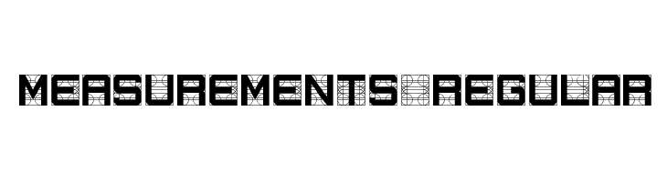 Measurements Regular  font caratteri gratis
