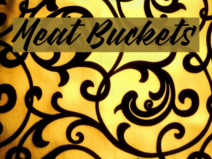 Meat Buckets Font examples