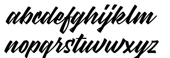 Meat Buckets Font LOWERCASE