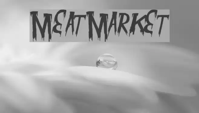 MeatMarket Font examples