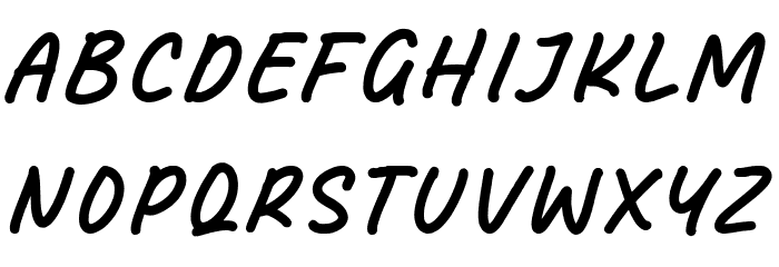 Meatball Font UPPERCASE
