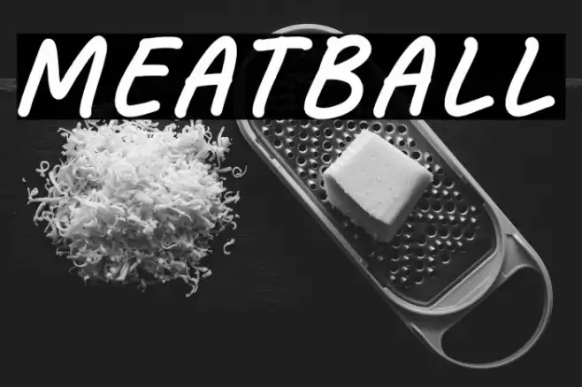 Meatball Caratteri examples