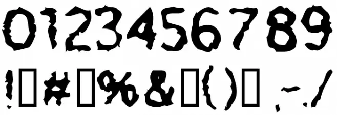 Meatbox Font OTHER CHARS