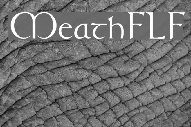 MeathFLF Font examples