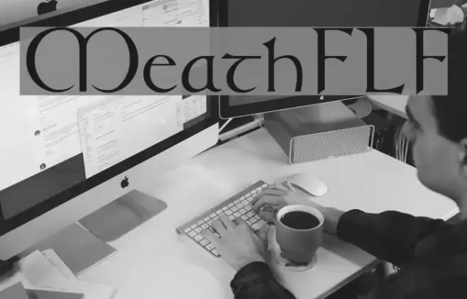 MeathFLF Font examples