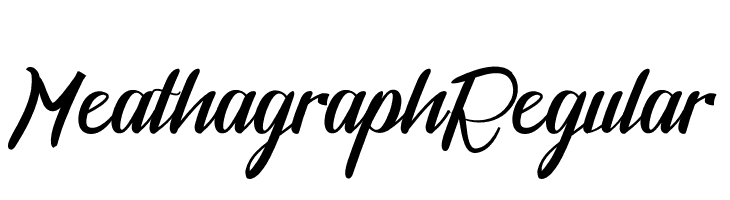 MeathagraphRegular  Free Fonts Download