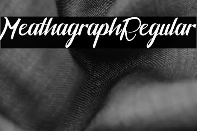 MeathagraphRegular Font examples