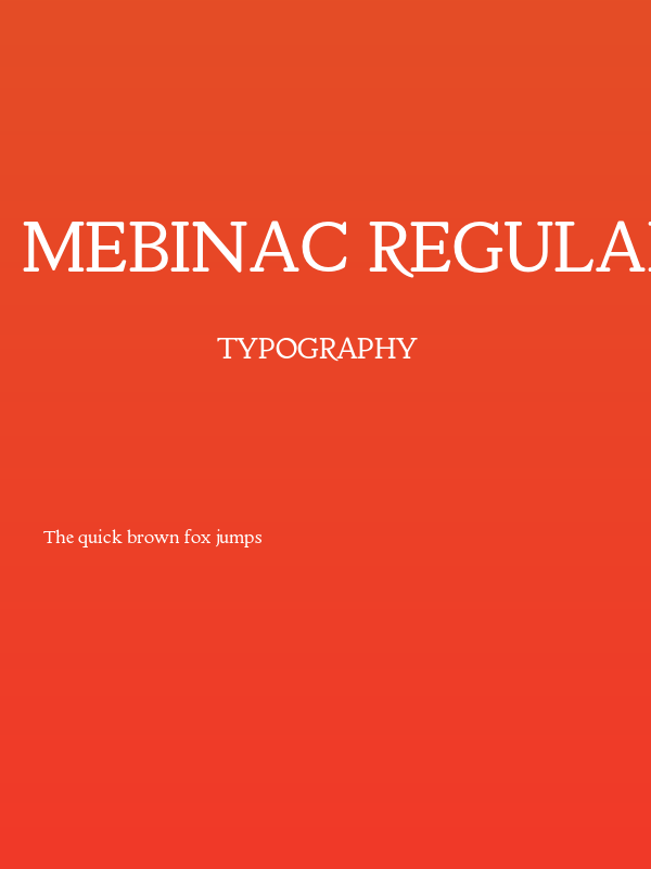 Mebinac regular Regular Poster