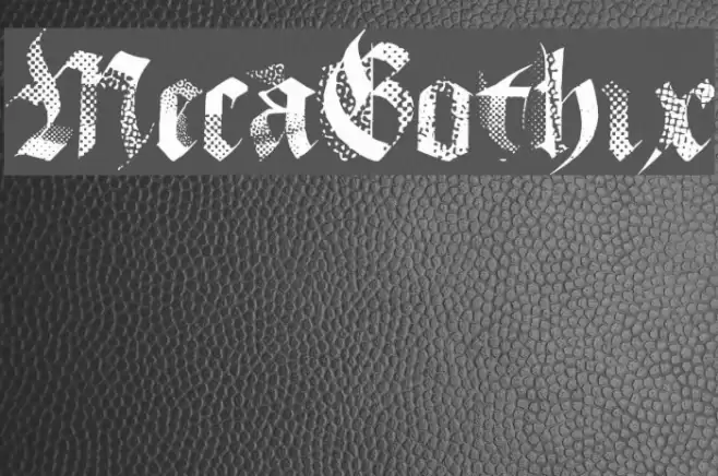 MecaGothix Font examples