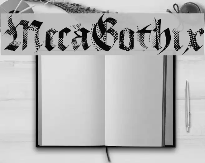 MecaGothix Font examples