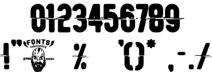 Mecanico Industrial Font OTHER CHARS