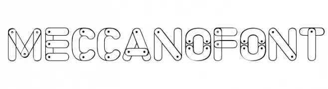 Meccano Font  नि: शुल्क फ़ॉन्ट्स डाउनलोड