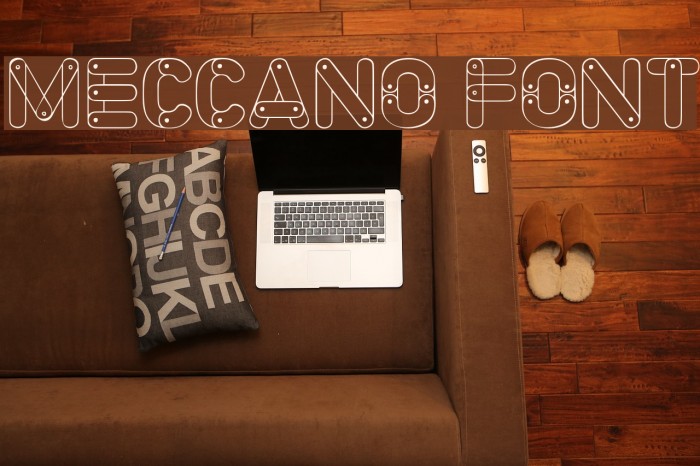Meccano Font Font examples