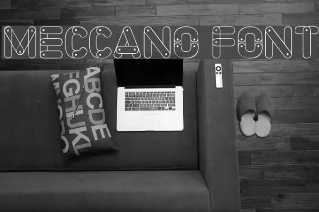 Meccano Font Example 1
