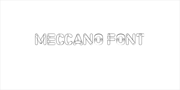 Meccano Font Logo
