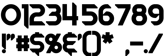 Mech Tech Bold Font OTHER CHARS