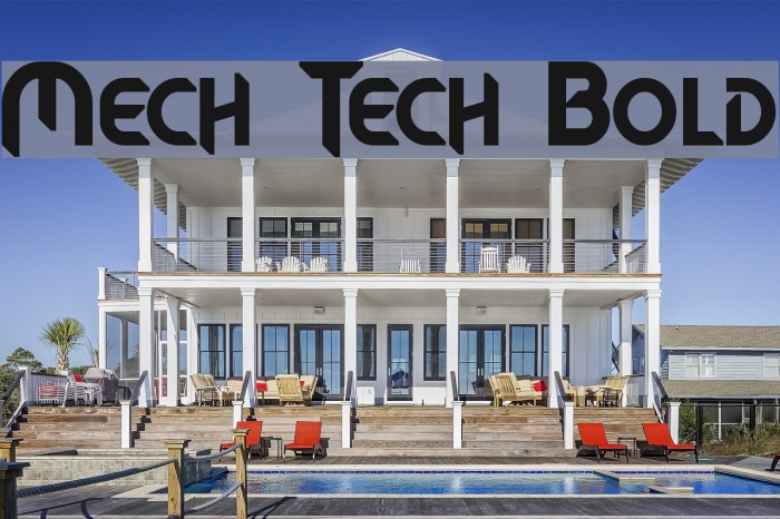 Mech Tech Bold Font examples