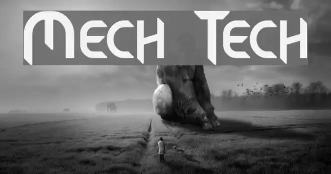 Mech Tech Font examples