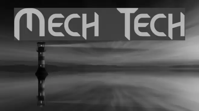 Mech Tech Font examples