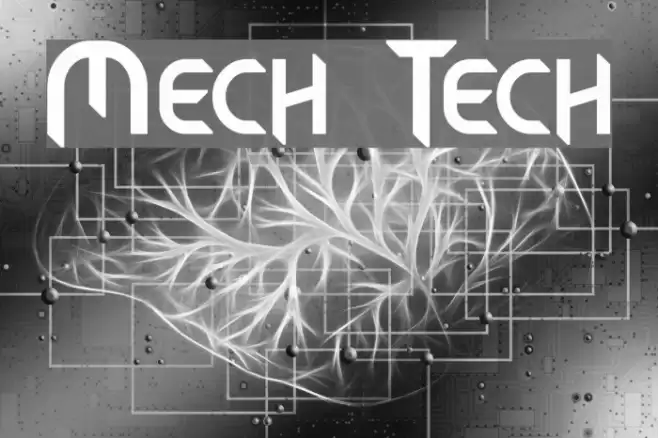 Mech Tech Font examples